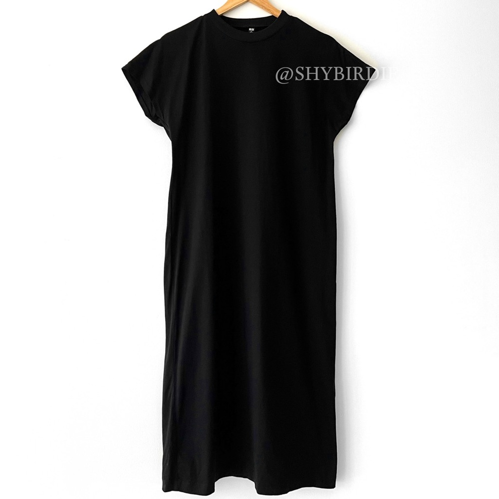 Uniqlo T-Shirt Dress, 100% Cotton, Cap Sleeve, Small